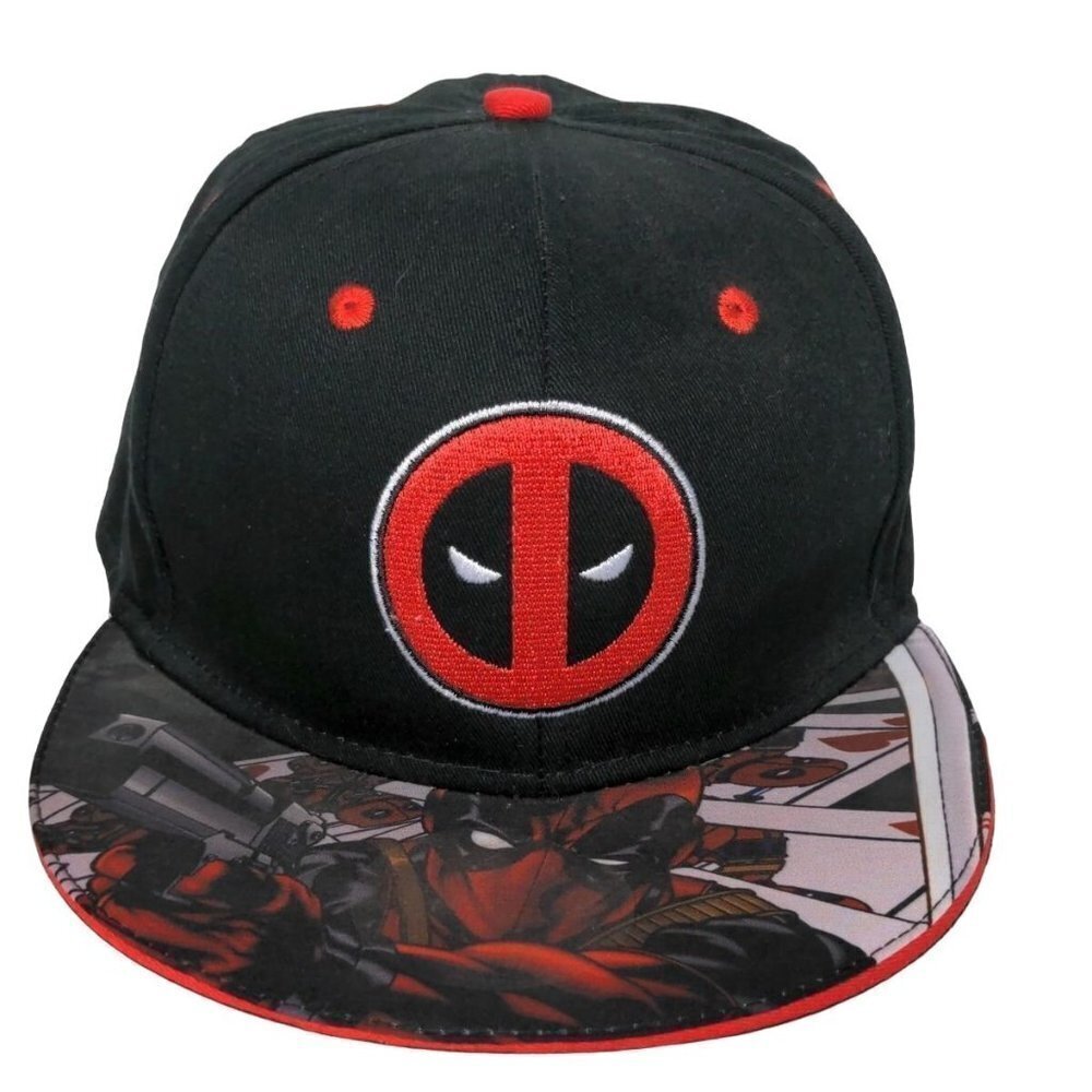 Marvel Deadpool Snapback Baseball Cap Hat Adjustable